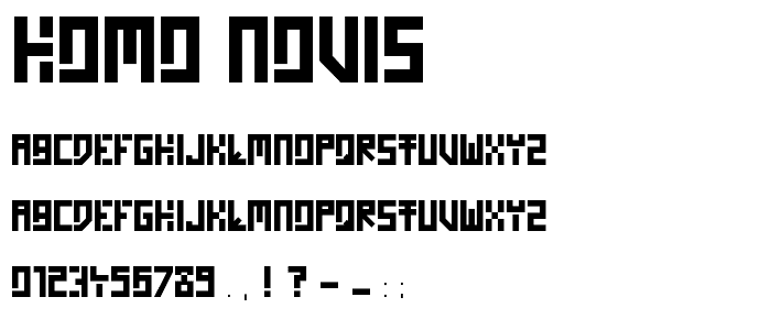 Homo Novis font